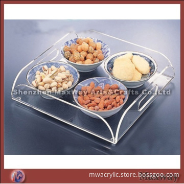 Transparent Square Classic High Grade Nuts Acrylic Tray